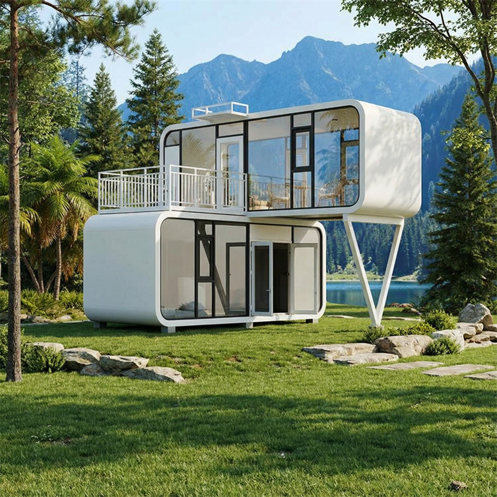 Umweltfreundliche, wasserdichte V-förmige Raumkapsel-Campinghütte