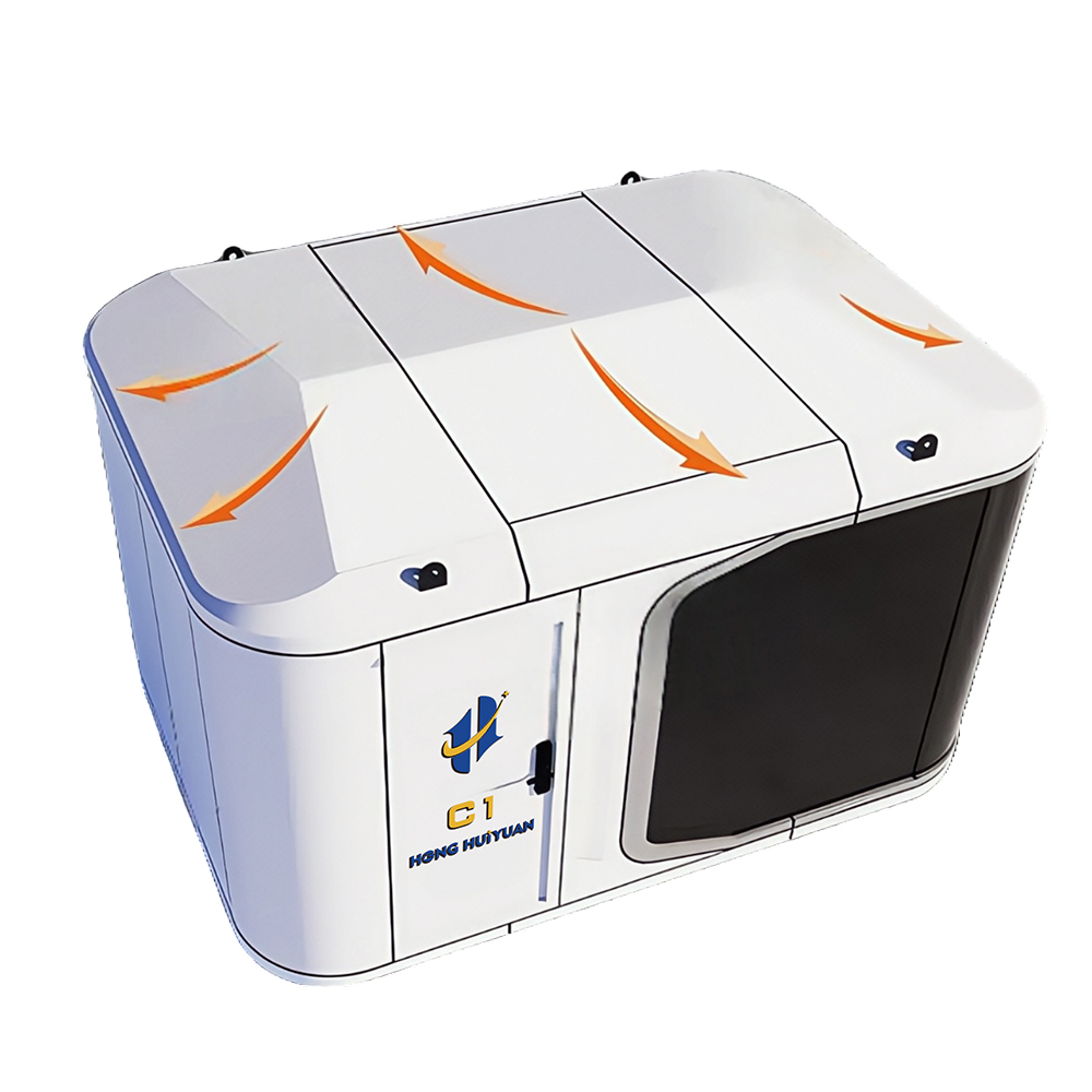 C1 Modulare Camping-Pods im Querformat