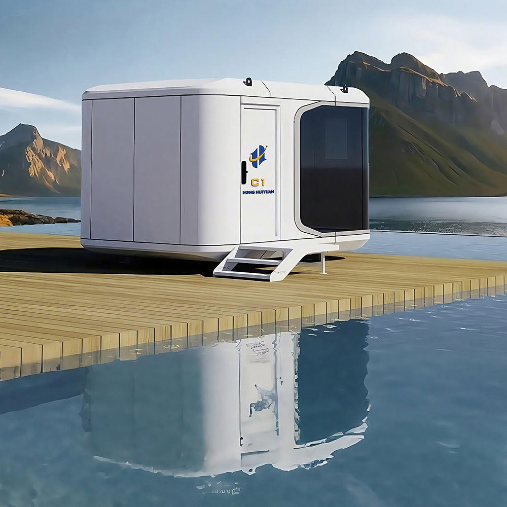 C1 Modulare Camping-Pods im Querformat